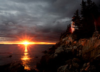 Sunset. Bass Harbor Lighthouse, Maine. Oct. 4, 2019