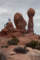 Climber, Arches NP, Garden of Eden - 2543